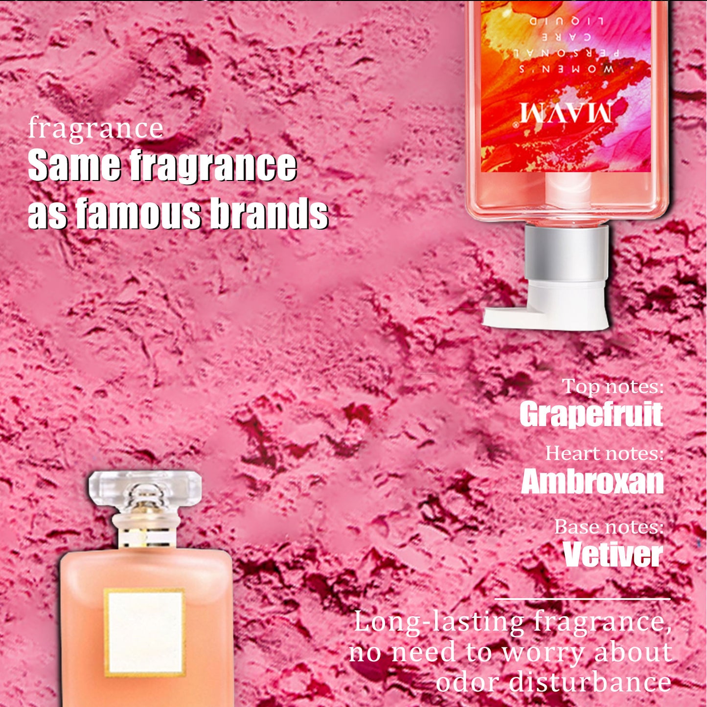Women's intimate wash, plant-based, pH balanced, coco scent