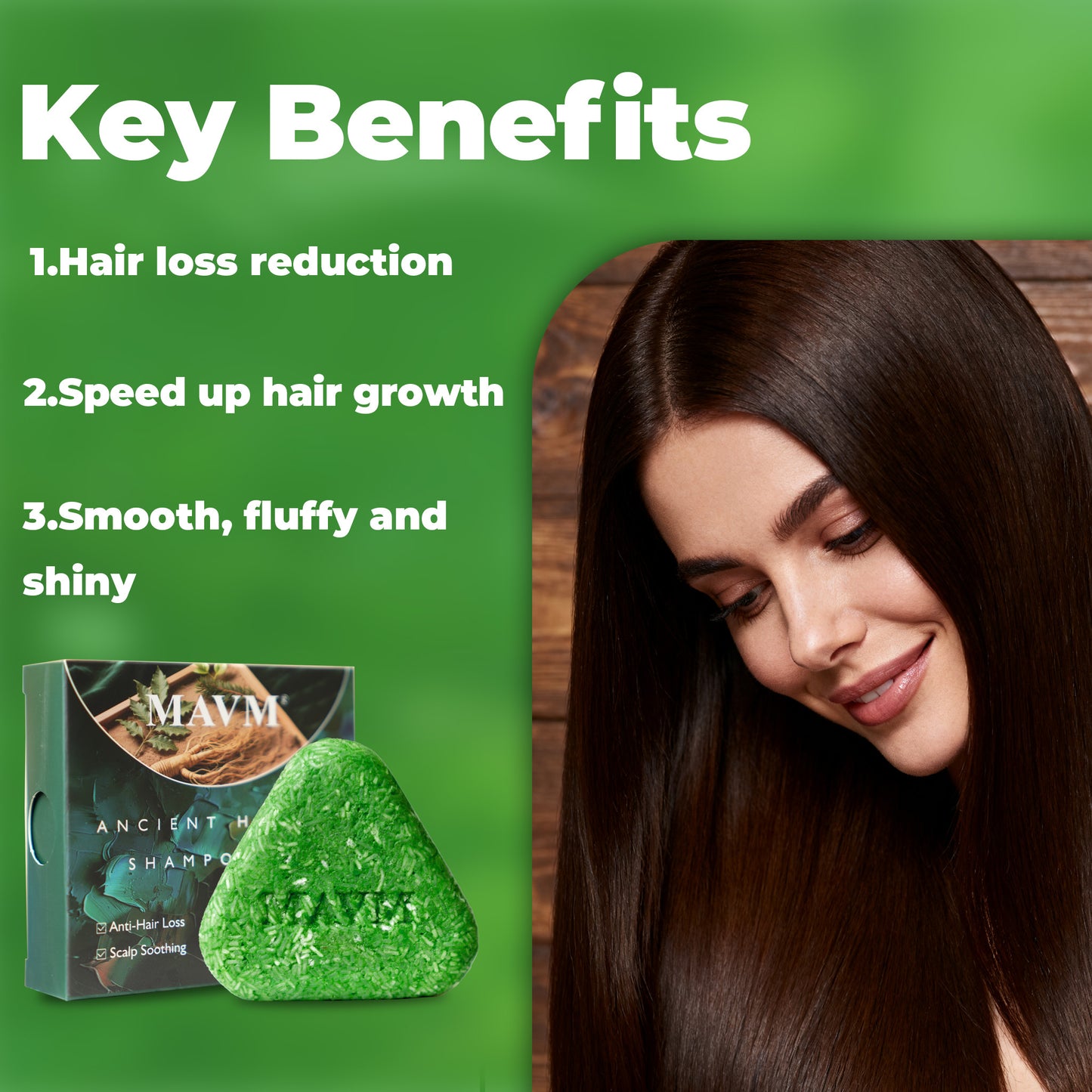 Herbal Shampoo Bar with Usma Herb, Thuja Leaf & Ginseng – Gentle Haircare Cleanser, Solid Soap for Daily Use