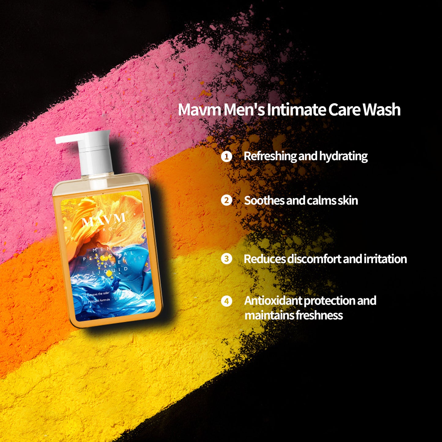 Men's Intimate Wash, Plant-Based, pHBalanced, Gold Bar Fragrance