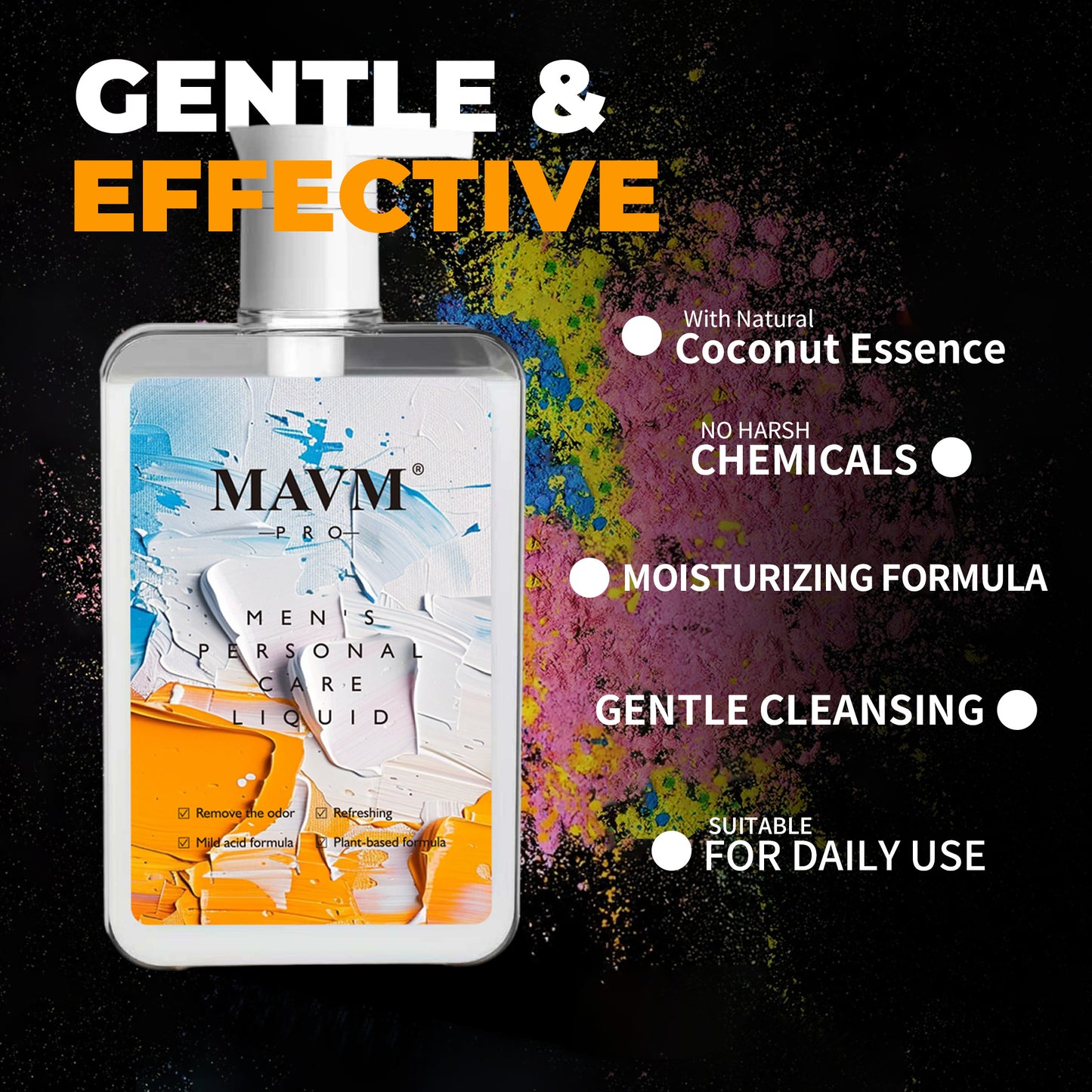 Men's Intimate Wash, Plant-Based, pHBalanced, Coconut scent
