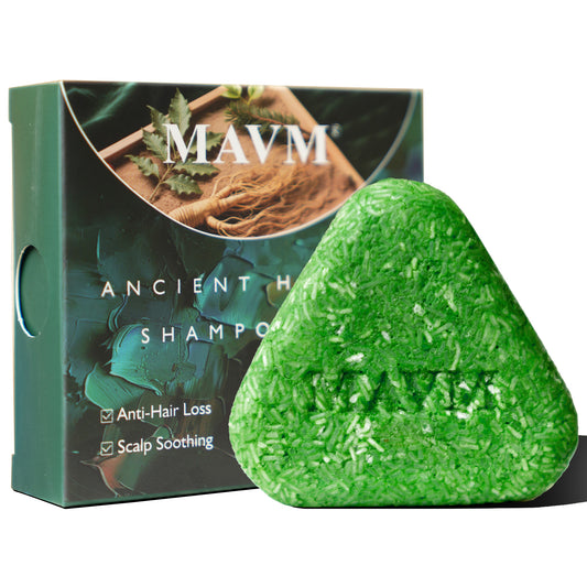 Herbal Shampoo Bar with Usma Herb, Thuja Leaf & Ginseng – Gentle Haircare Cleanser, Solid Soap for Daily Use